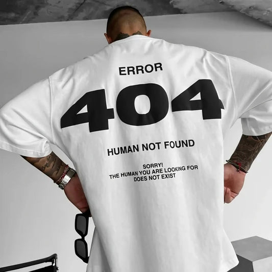 404 Not Found Oversized Tee – Soft Cotton, Bold Style