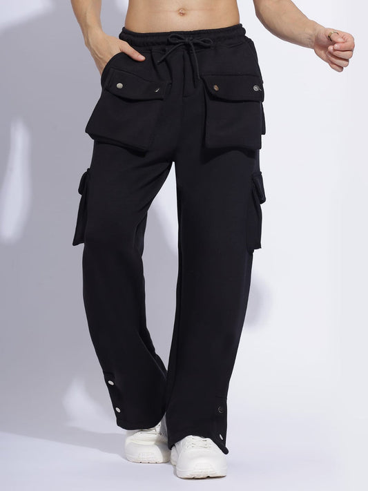 Cargo-Inspired Baggy Track Pants – Six Pocket Streetwear Vibe