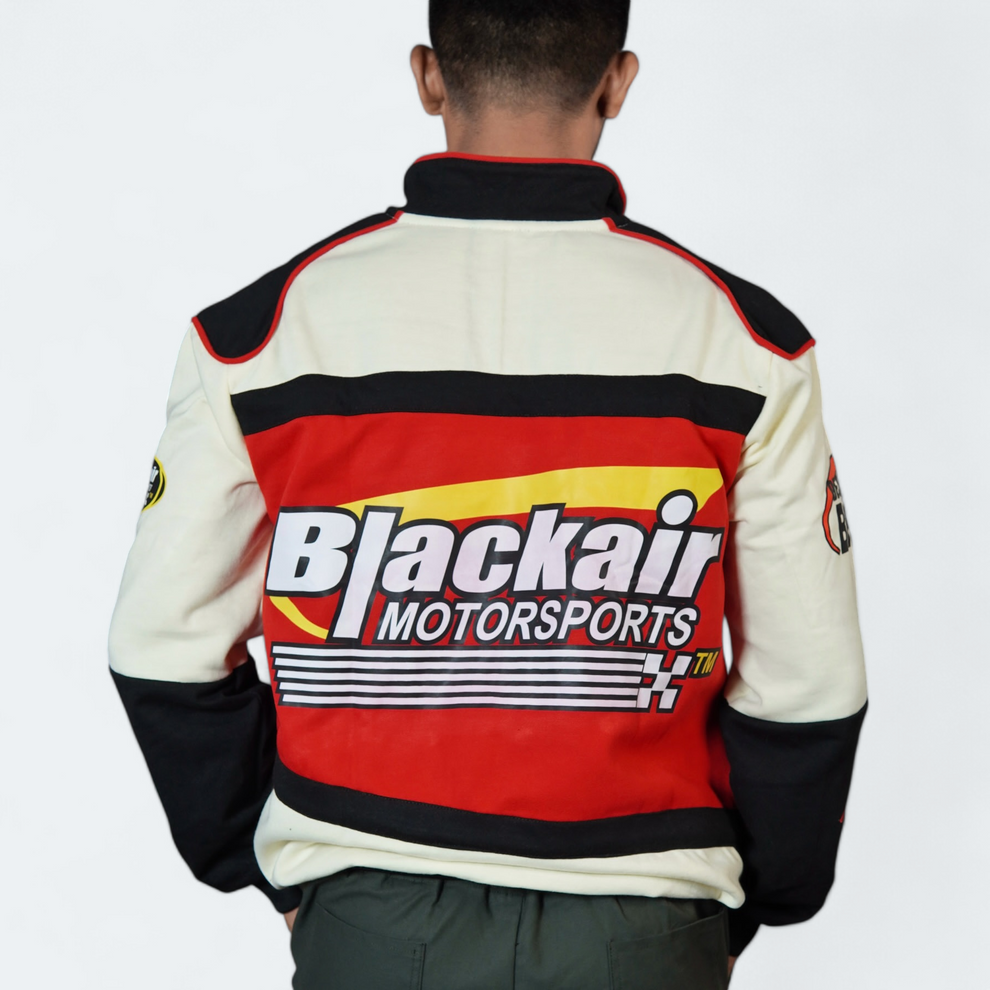 Black Air Racing Jacket – Vintage F1 Inspired Streetwear