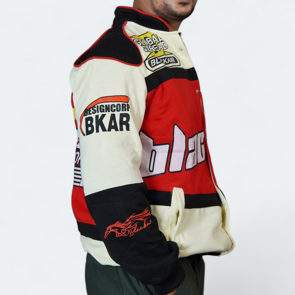 Black Air Racing Jacket – Vintage F1 Inspired Streetwear
