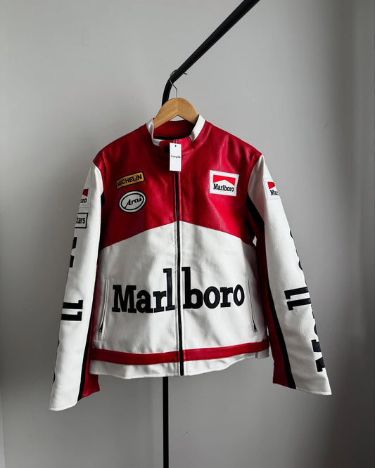 Marlboro Racing Leather Jacket – Vintage F1 Style | Street Wears