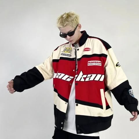 Blackair Motorsports Jacket – Iconic Racing Aesthetic for Streetwear Lovers
