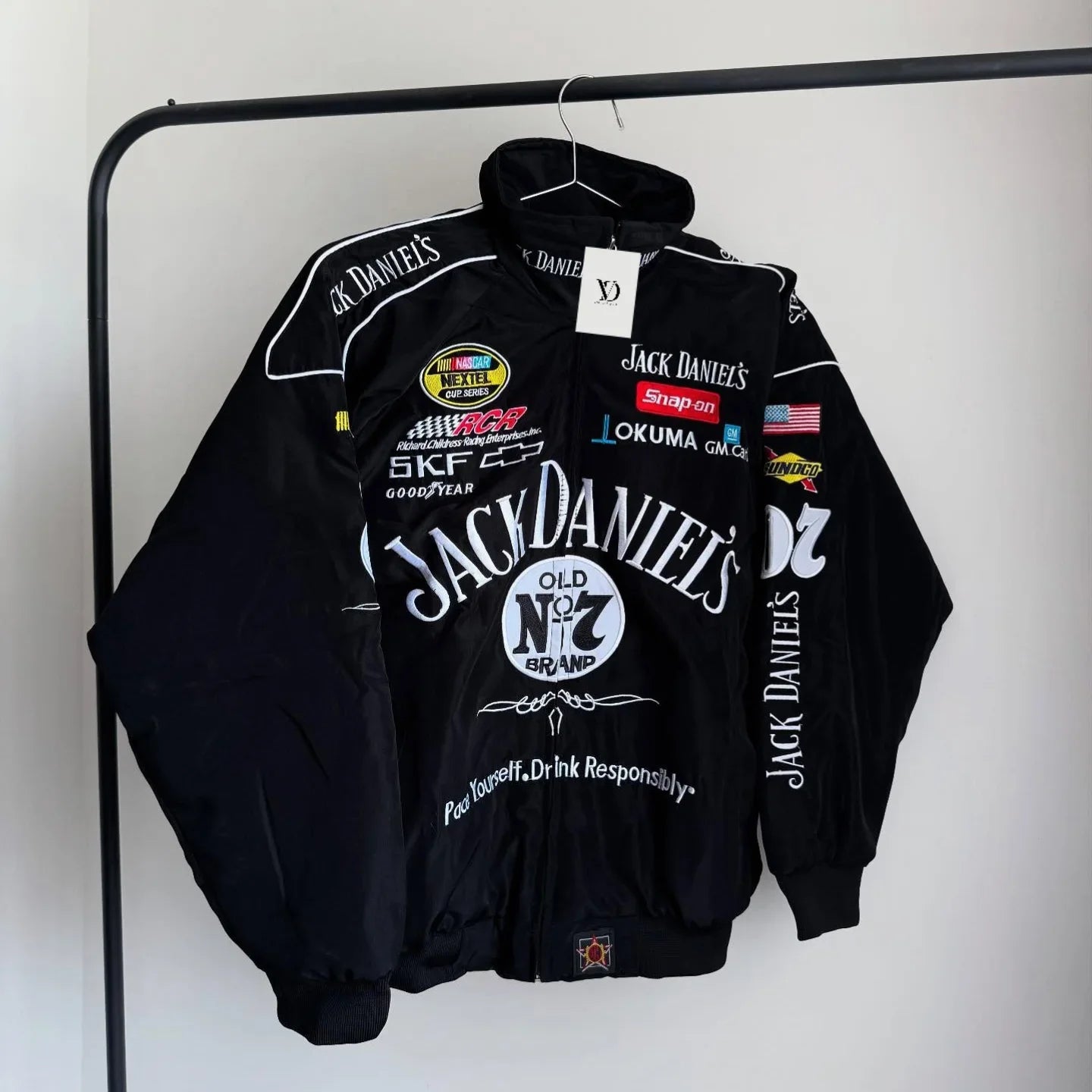 Jack Daniel’s Premium Jacket – Classic Racing-Inspired Street wears